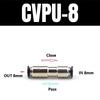 Pneumatic One-way Non Return Check Valve Original Replacement Straight Control CVPU AKH Non Return Plastic Check Car Pressure Regulators 5