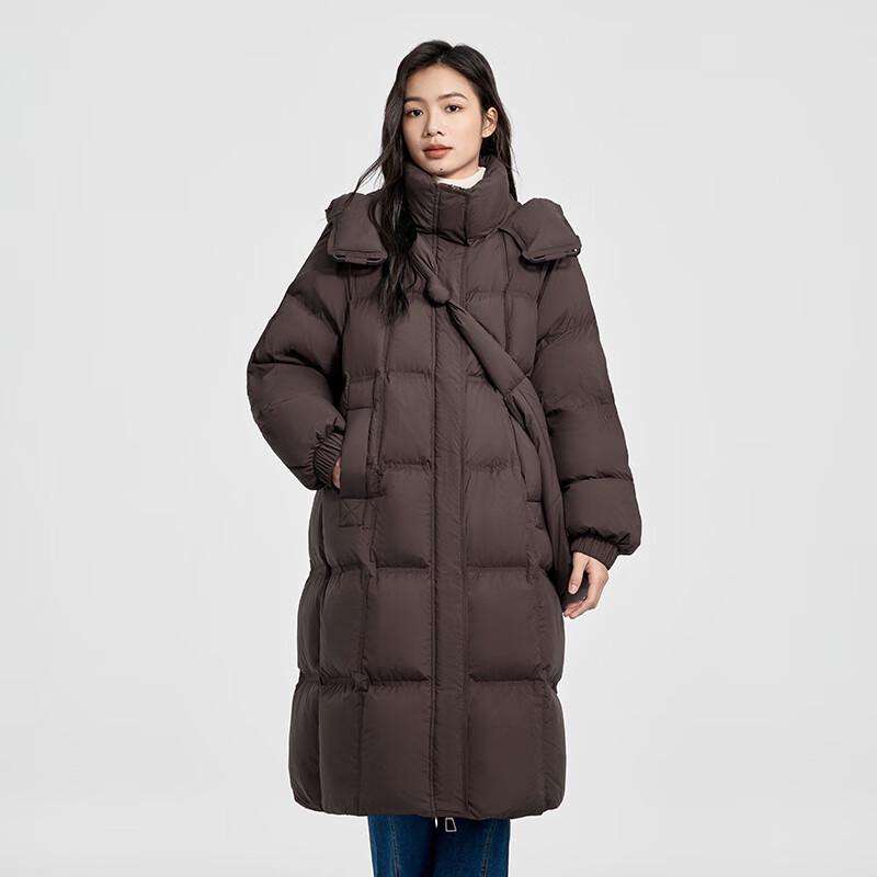 Qianrengang Liu Tao Style Women's Puffy Mid-Length Down Jacket