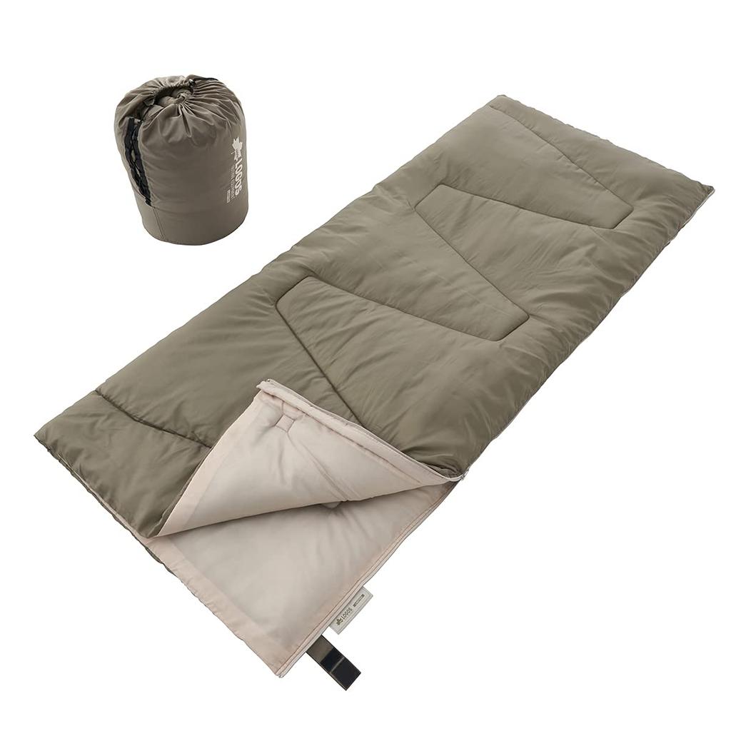 LOGOS Antibacterial and Odor-Resistant Washable Sleeping Bag (2022 LIMITED) 72600653 Khaki, 80cm Wide x 190cm Deep
