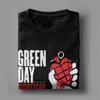 T-shirt da uomo Green Days American Idiot Vintage in puro cotone a maniche corte Harajuku Hip Hop per fan T-shirt girocollo