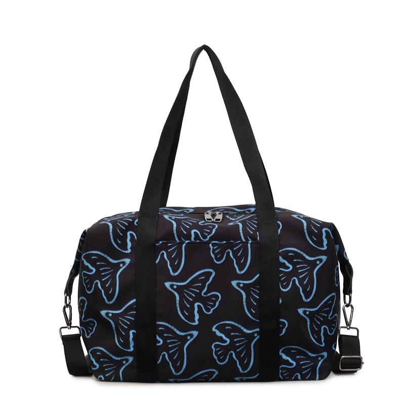 

Nylon Travel Bag Large Capacity Luggage Bag Storage Bag чорний