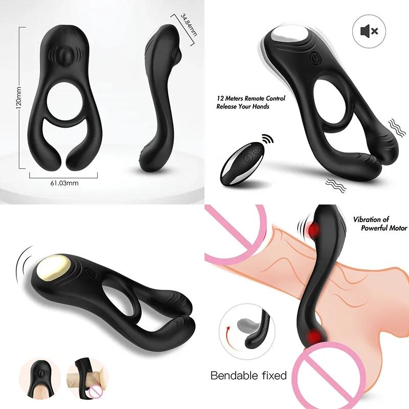 Pocket Pusssy Rings For Man Vibrating Magic Wand Sleeve For Penis Simulators Men Sexy Tools Ass Plug Adult Products God Toys