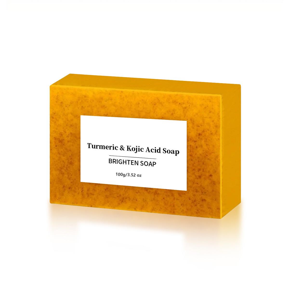 

Отшелушивающее мыло ручной работы с куркумой и витамином C для очищения и купания