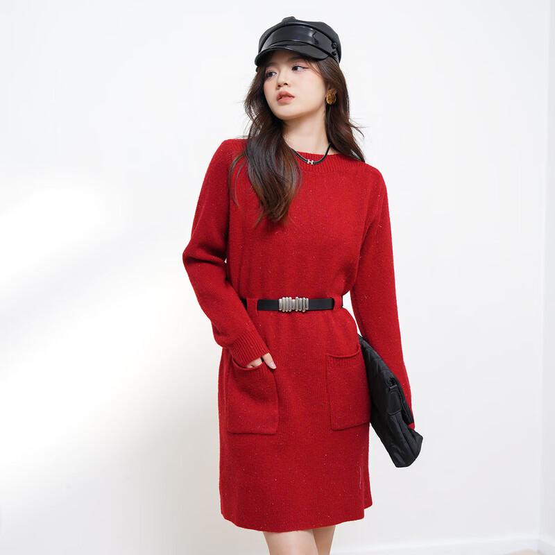 

IMAGINEX Women s Elegant Long Sleeve Short Dress IMX228L2 One Size