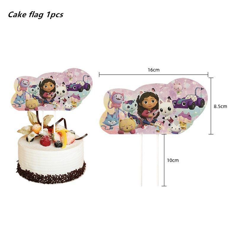 Gabbys Party Dollhouse Supply Plate Tissue Banner Tablecloth Balloon Decoration