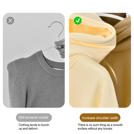 2 Stück Faltbarer Hoodie-Aufhänger Kunststoff Wäscheständer Ausziehbar Schwerlast Rutschfest Kleiderständer für Waschküchen Wohnheime Hotels Schränke