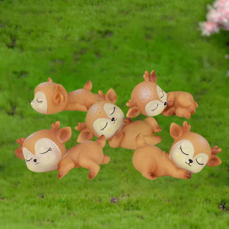 Cute Sleeping Baby Deer Cake Dessert Fondant Cartoon Decoration Tools Diy