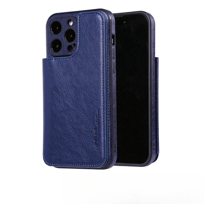 Det multifunksjonelle kortholderetuiet passer til Apple 15promax-telefondeksler, iPhone14 fullt deksel, 13 støtsikkert og 12 lærdeksler