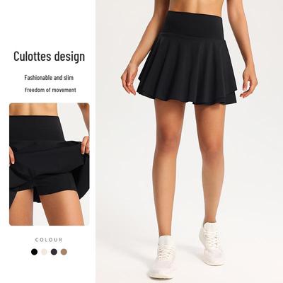 Women's Quick-Dry Loose Sports Skort - Breathable Anti-Exposure 2-in-1 Yoga & Running Shorts