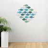 20pcs Wall Art Coastal Beach Fish Pendant Wooden Ocean Animal Signs  Summer Outdoor