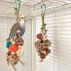 Hanging Bird Bite Chewing Toy Small Parrot Hanging Parrot Cage Toy Natural Grass Pet Bite Resistances Molar Supplies