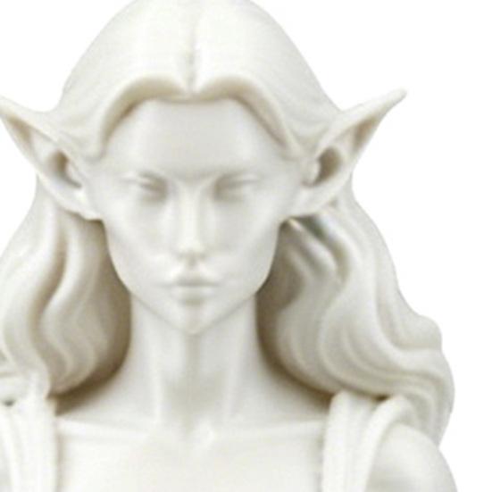 3D-gedruckte Zauberin Figur Schnitzerei Elfenohren Frauen Statue Skulptur Heim Büro Bücherregal Schreibtisch Dekoration Ornament