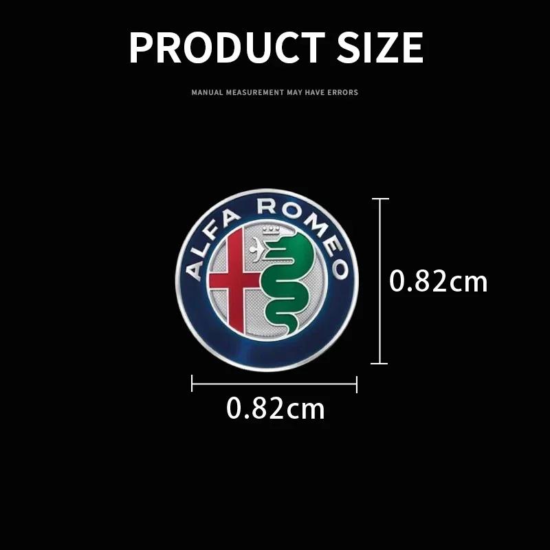 Car Emblem Logo Decorative Stickers Badge Decal Interior Styling For Alfa Romeo 159 Giulietta Giulia 147 Mito 156 166 Stelvio