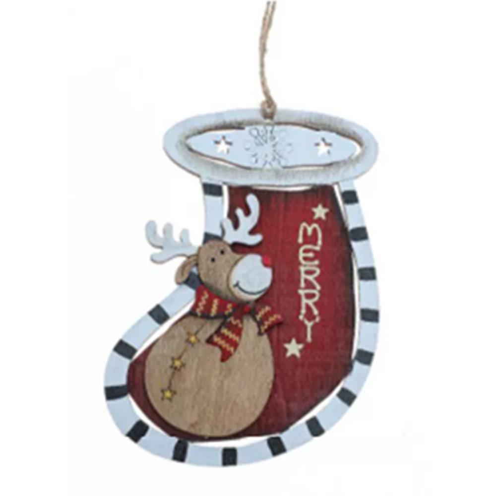 Hangging Christmas Wooden Pendant Party Supplies Christmas Tree Decorations Xmas Ornament  New Year