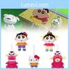 Sanrio Pompompurin Crayon Shin Chan Plush Keychain Pendant Toy Decoration Doll