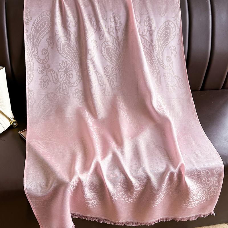 New Fashion Winter Bohemia Warm Soft Cashmere Jacquard Pashmina Scarf for Women Bandana Shawl Headband Foulard Bufanda
