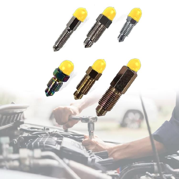 10pcs 6mm Vacuum Caps Brake Bleed Screw Nipple Cover Practical for Pipe Projects