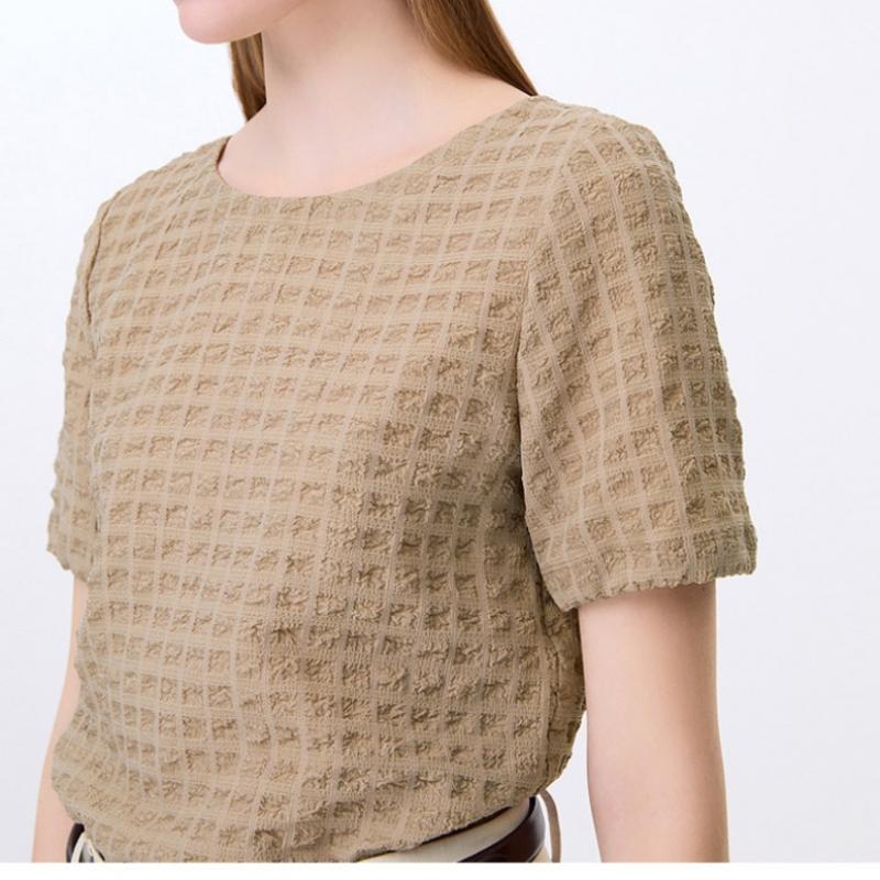 [She S miSS] Square Pattern blouSe Swwblp22060 Ca