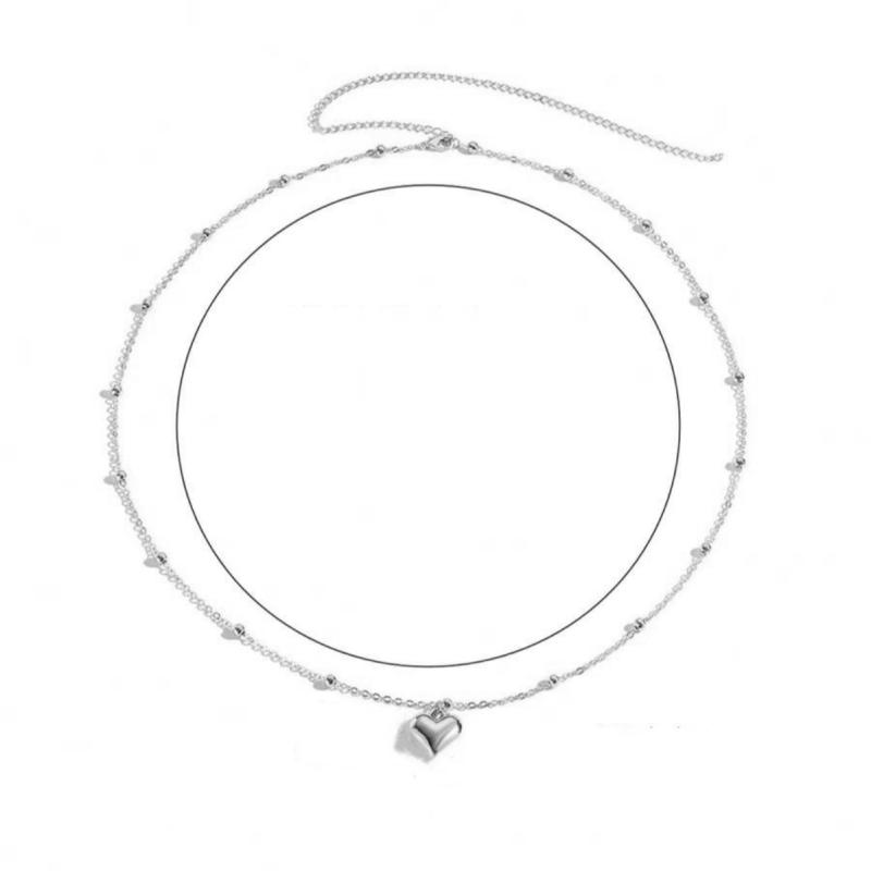 Girls Simple Heart Beaded Belly Chains For Women Fashion Metal Beach Bikini Waist Chains  Body Jewelry Accessories