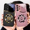 Gradient Golden Lotus For Samsung S8 S9 S10 S20 Ultra S21 Pro S22 Plus S23 FE S24 Ultra S25 Edge S25Ultra Glass Phone Case