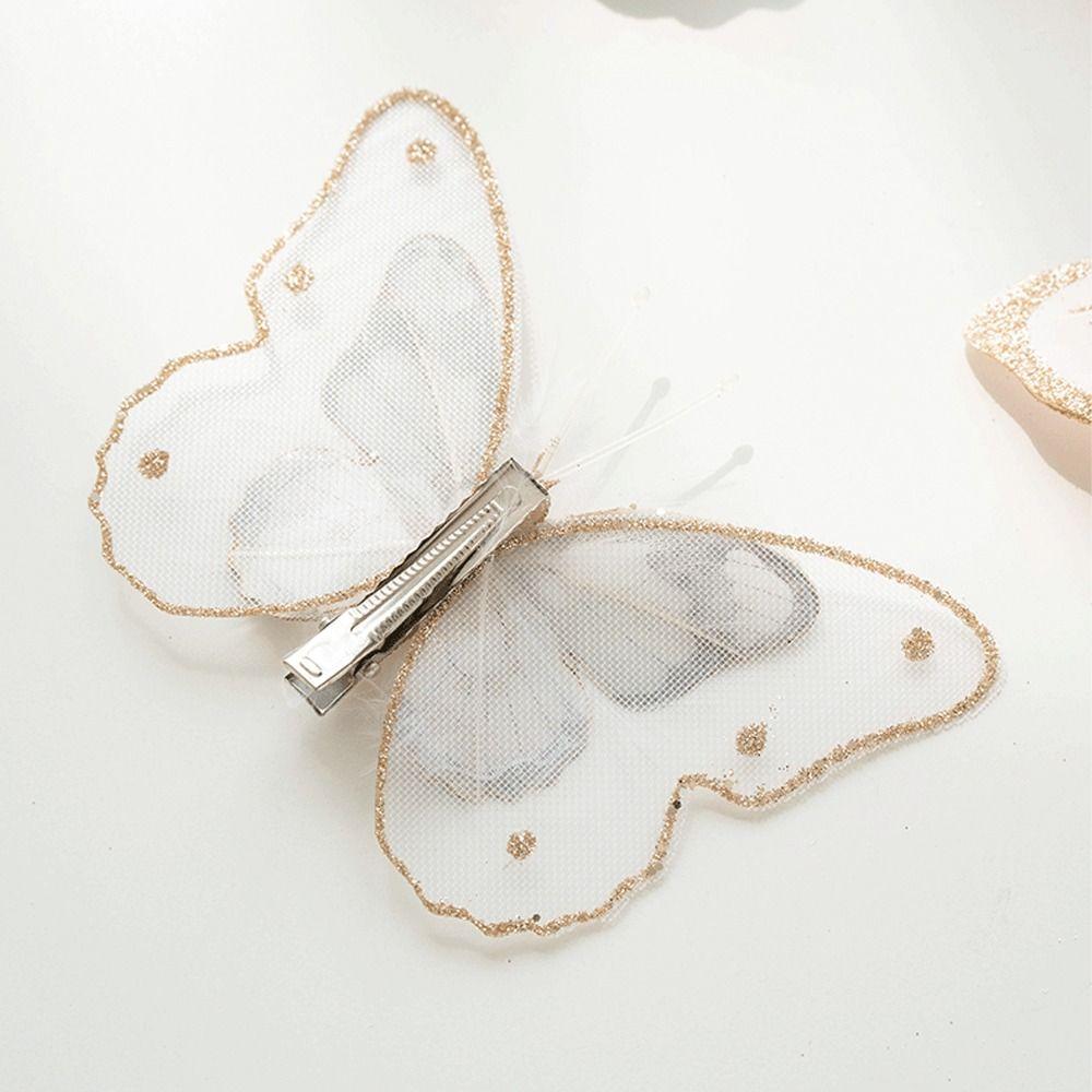 Plastová vánoční třpytivá motýlí přívěsek DIY vánoční stromek závěsná dekorace domácí vánoční výzdoba