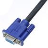 VGA Extension Cable Practical HD-compatible 150/300cm Male to Female Extender Cord Adapter for Computer
