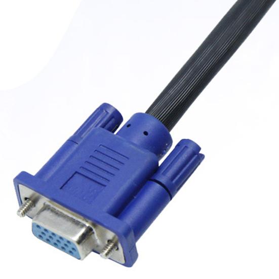 VGA Extension Cable Practical HD-compatible 150/300cm Male to Female Extender Cord Adapter for Computer
