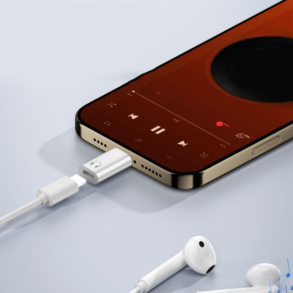 USB C to Audio Adapter Type C Male to Female Converter for iPhone iPad MacBook Headphone Use Only