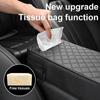 Car Armrest Cushion Leather Auto Center Console Armrest Cover With Tissue Storage Box Memory Foam Height Pad Car Armrest Support
