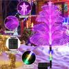 Waterproof Solar Fiber Jellyfish Lamp Christmas Tree Christmas Tree Light Jellyfish  Lights  Garden