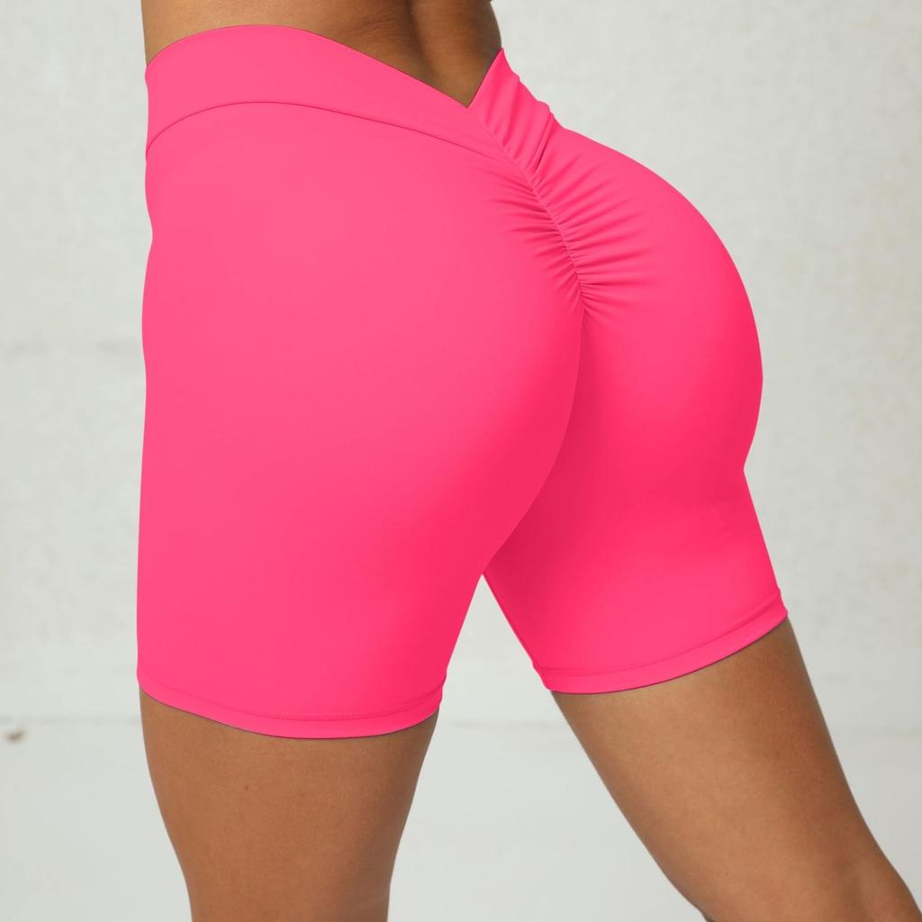 Women's High Waist Yoga Biker Workout Shorts Running Athletic Leggings