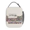 Periodic Table Fire Emblem Insulated Lunch Bag for Women Children Portable Food Boxes Thermal Lunch Box Tote