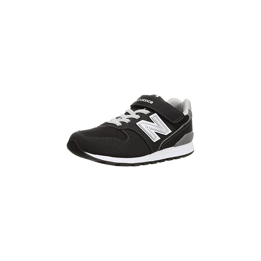 New Balance Kids YV996 Sneakers Black 22.0 cm Elastic Laces Velcro Closure