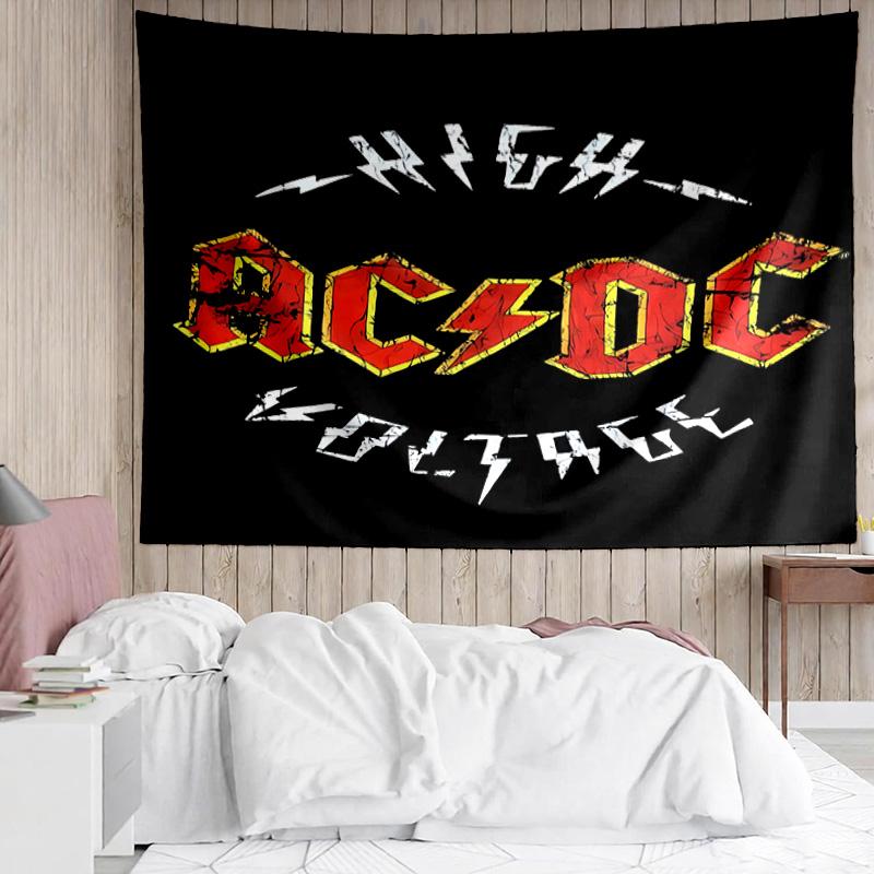 ACDC Tapestry for Bedroom Aesthetic Classroom Tapestries Wall Hanging for Living Room Dorm Office,Ideal Creative Gift