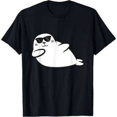 Dabbing Seal Dancing Seal Cute Seals T-Shirt