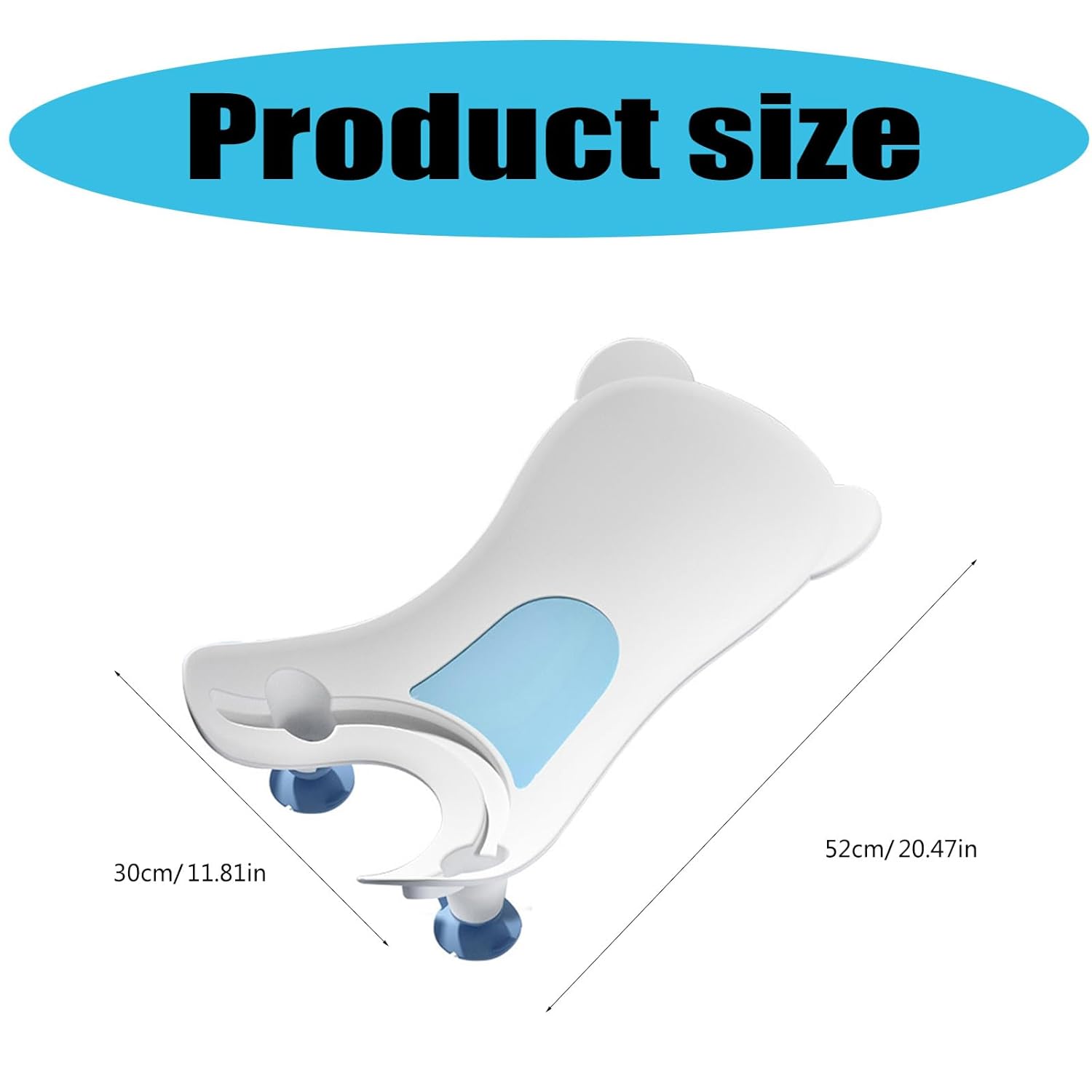 Portable Infant Bath Quick Baby Buttock Washing Tool for Counter Sink Bathtub Daily Use Baby Butt Basin