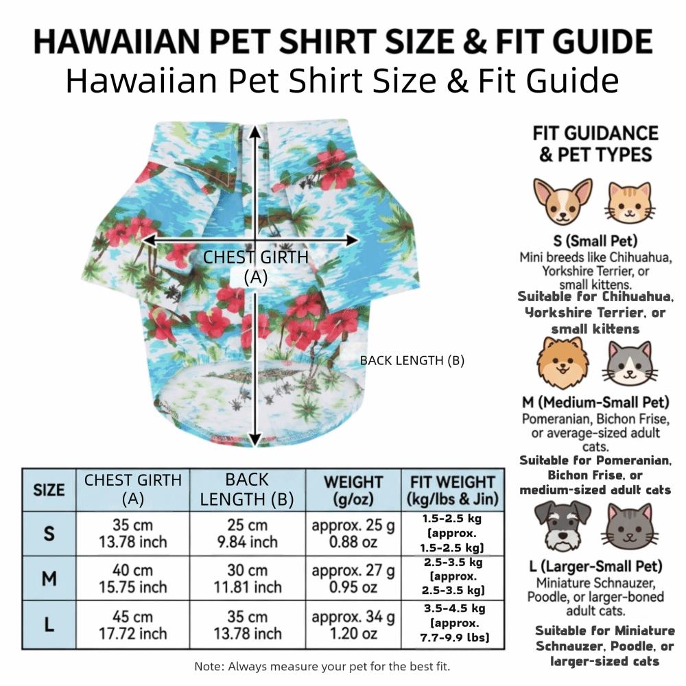 Soft Fabric Dog Shirt Coconut Tree Print Hawaiian Pet Outfit Pet Apparel Pet Clothes  Holiday Wear