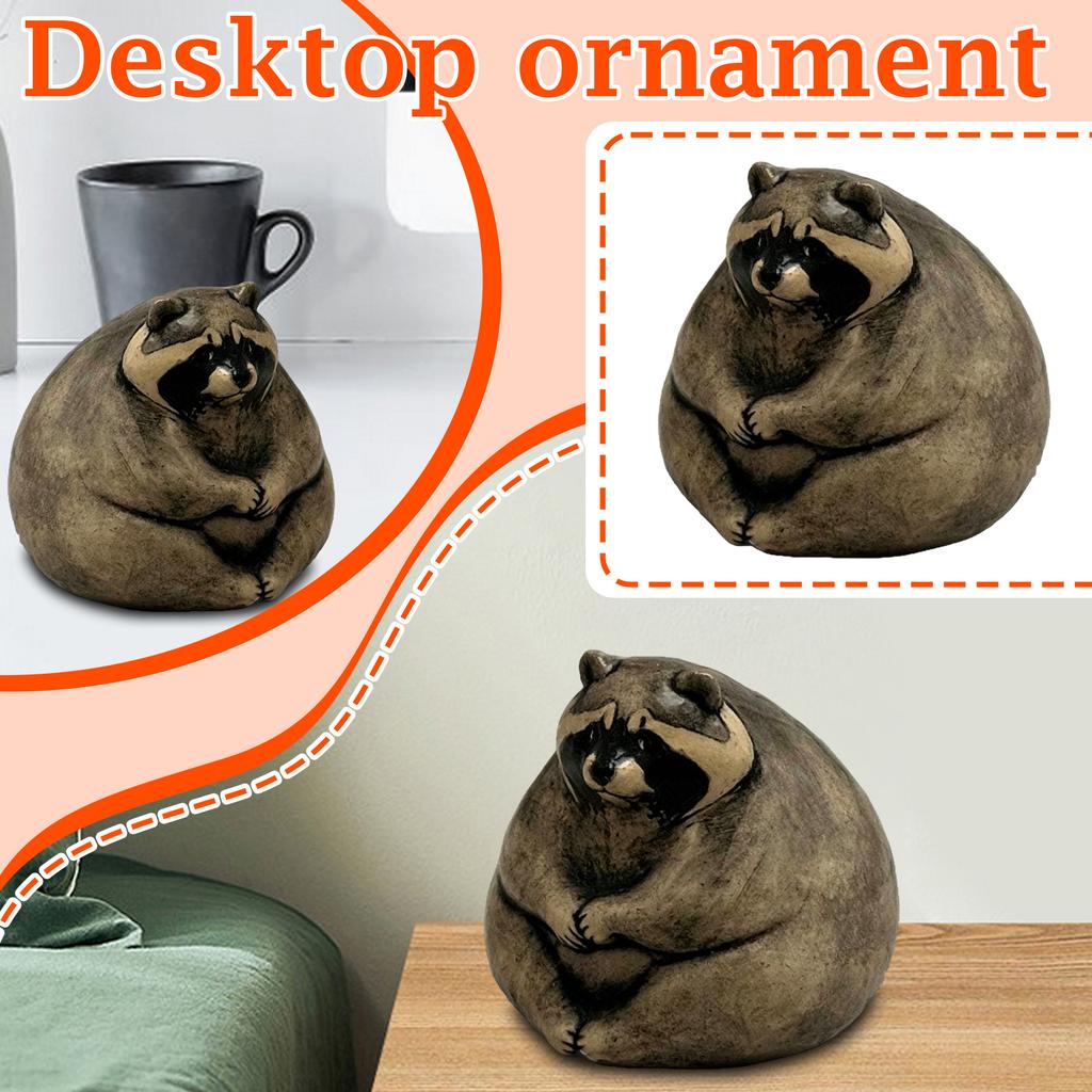 Raccoon Ornament Collection Sculpture Home Decoration Resin Crafts Creative Atmosphere Gift