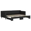 VidaXL Daybed with Trundle Bed Black 80x200 Cm Fabric 3197423