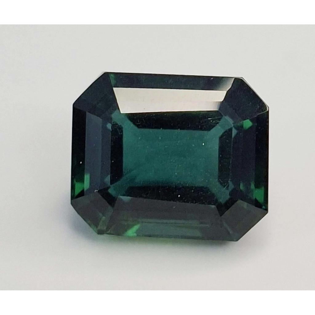 Emerald Cut Natural Dark Green Sapphire 10-12 Ct Beautiful Certified Gemstone