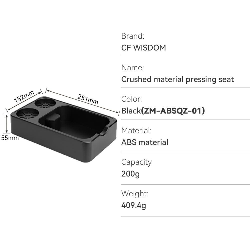 

CF WISDOM Темпер для кофе или бокс для выбивания кофейной гущи 51 мм 53 мм 58 мм Инструмент для эспрессо или контейнер для кофейной гущи для использования бариста в домашней кофейной станции
