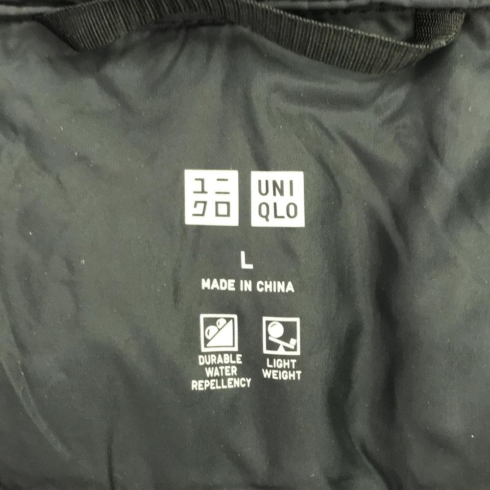 Uniqlo Seamless Hoodie Down Jacket L Black Women Used