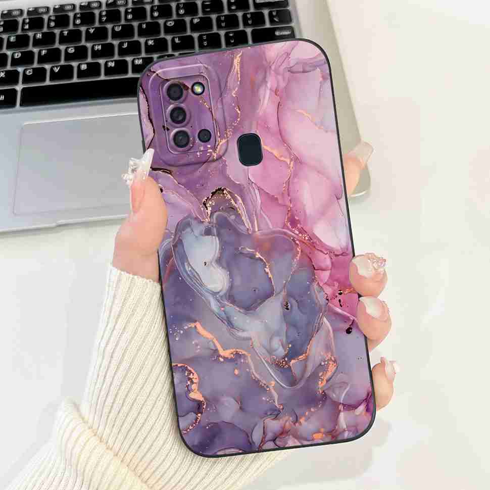 For Samsung Galaxy A21s SM-A217F Case Fashion Love Bow Cute Rabbit Soft Silicone Cover For Samsung A21s A 21S 6.5" Phone Cases