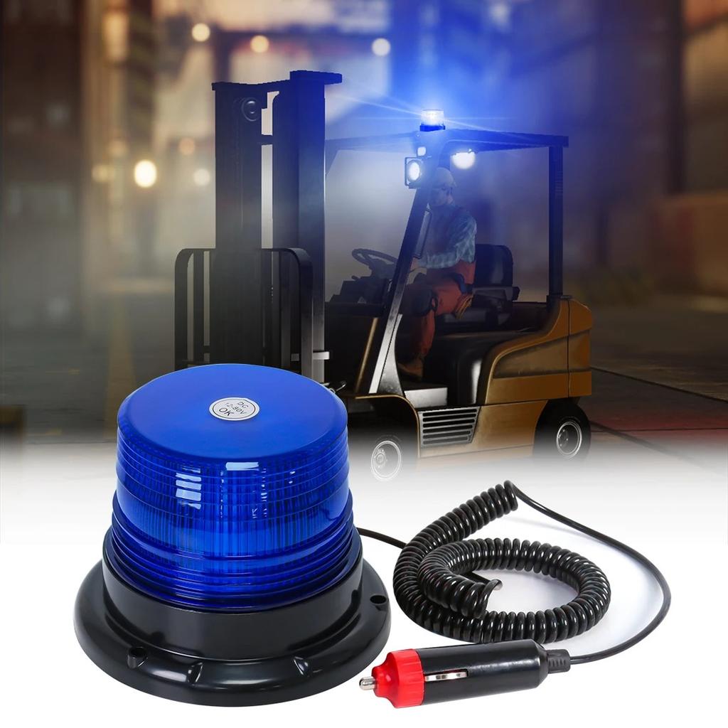Car Strobe Light LED Emergency Truck Roof Top Warning Light Magnetic Base Rotating Traffice Indication Car Security Warning Lamp