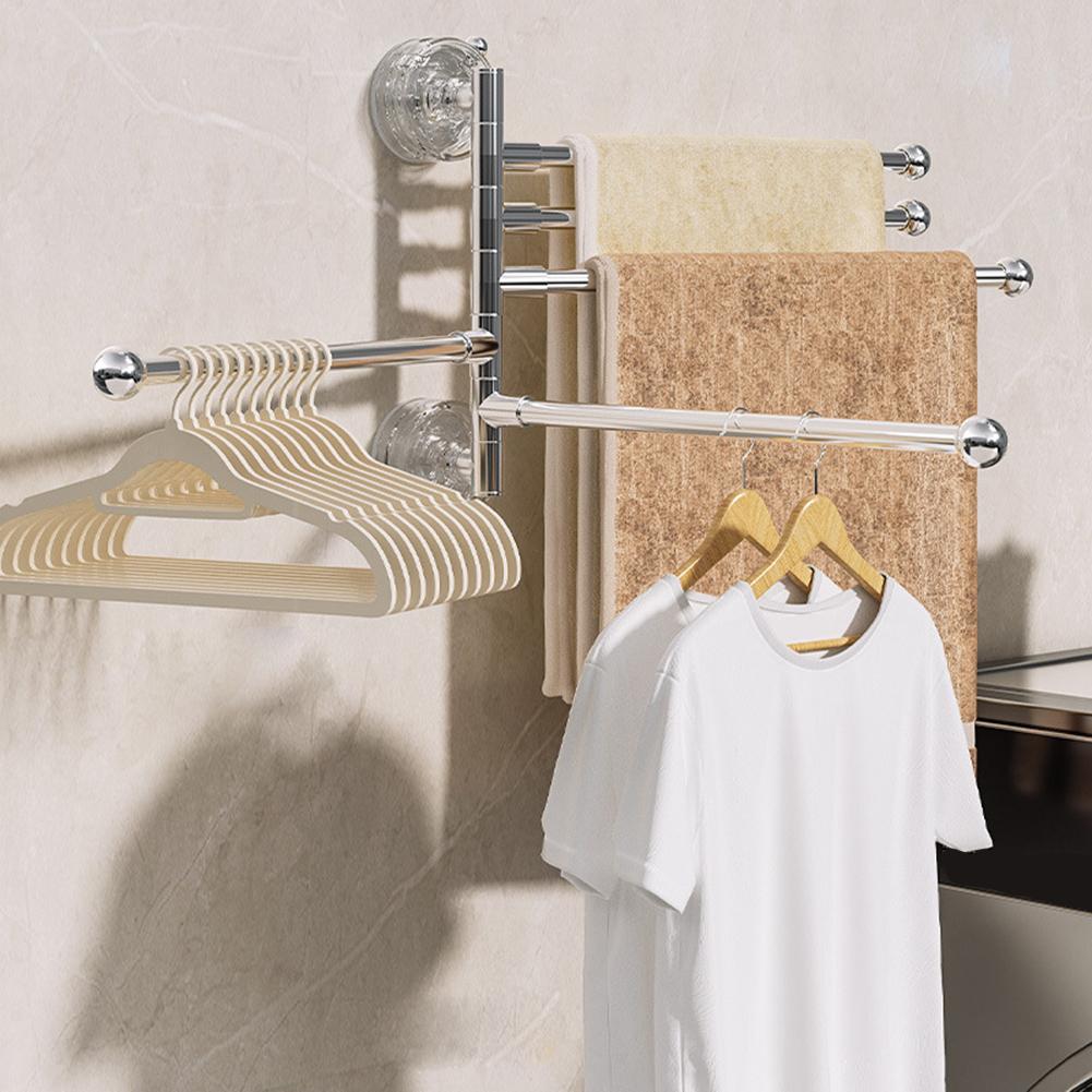 Foldable Towel Rack Rotating Towel Rack 180 Rotation Feature Lightweight And Portable 180 Degree Rotating Towel Rack
