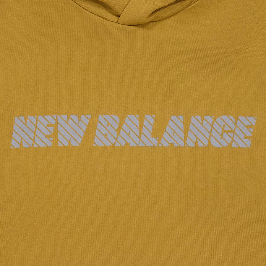 New Balance MET 24 Sweatshirts Men's Tawny Hooded Moderate Regular AMT45025-GIN