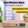110/220V 2000W Bluetooth 5.0 Audio Power Amplifier Home Theater Amplifiers amplificador Audio Support FM USB with Remote Control