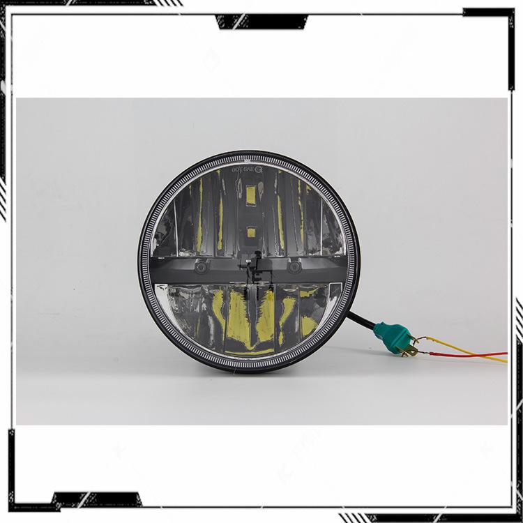 7-Inch LED Wrangler Headlight Assembly - 30W for Modified Harley