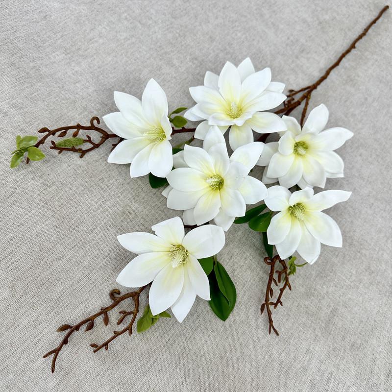 Plants Simulated Magnolia Wedding Hotel Restaurant Decoration Ornament Desktop