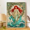 Disney 5d Diamond Painting, Mermaid Art Painting Diy Handmade Sticker Gift, Home Decoration Painting